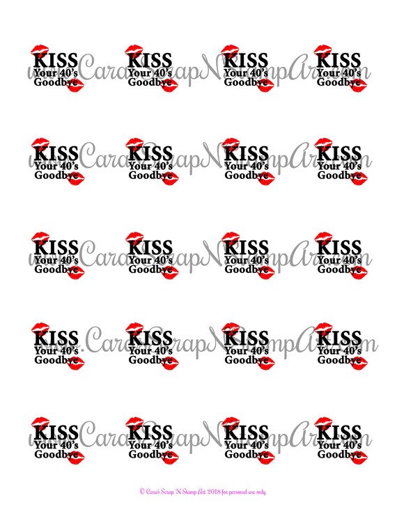 50th Birthday Printable Cupcake Toppers Kiss Your 40 S Etsy 50th Birthday Printable Cupcake Toppers Kiss Your 40 S Etsy