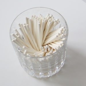 Lollipop Sticks 3 for Mini Cake Pops, Suckers, Cupcake Toppers White, 3 inch image 1