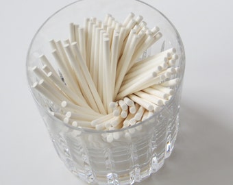 Lollipop Sticks 3" for Mini Cake Pops, Suckers, Cupcake Toppers - White, 3 inch