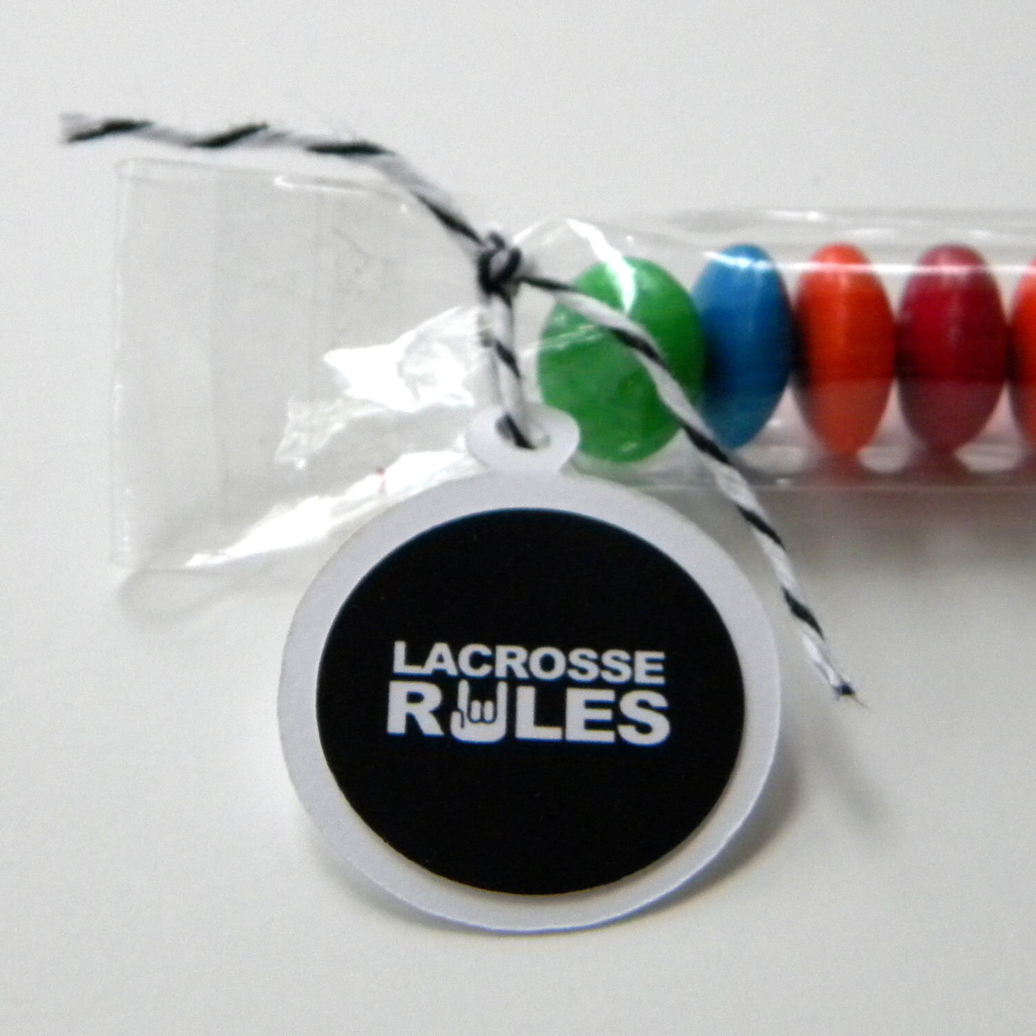 Lacrosse Rules Candy Treat Bag Favors Set of 12 Black White Etsy