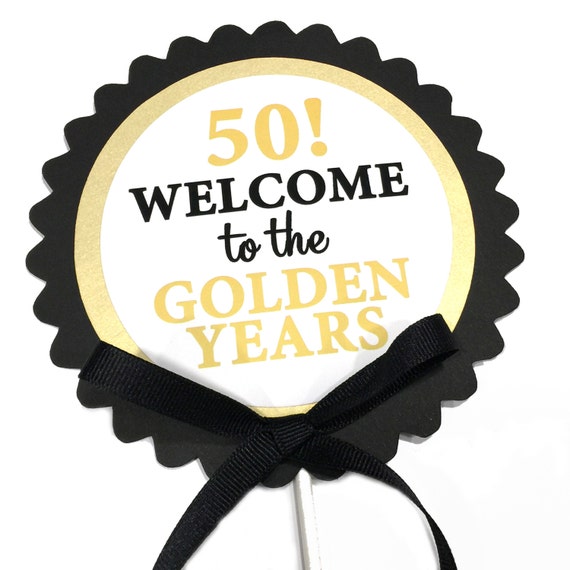50th birthday cake topper