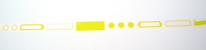 Washi Tape Yellow, Japanese Masking, Vitamin Supplement, Mark'sphere, Labels image 2