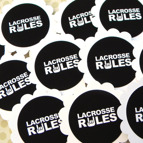 Lacrosse Cupcake Toppers Etsy