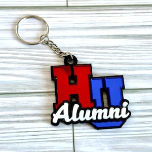 Howard University Alumni Mirrored Acrylic Keychain