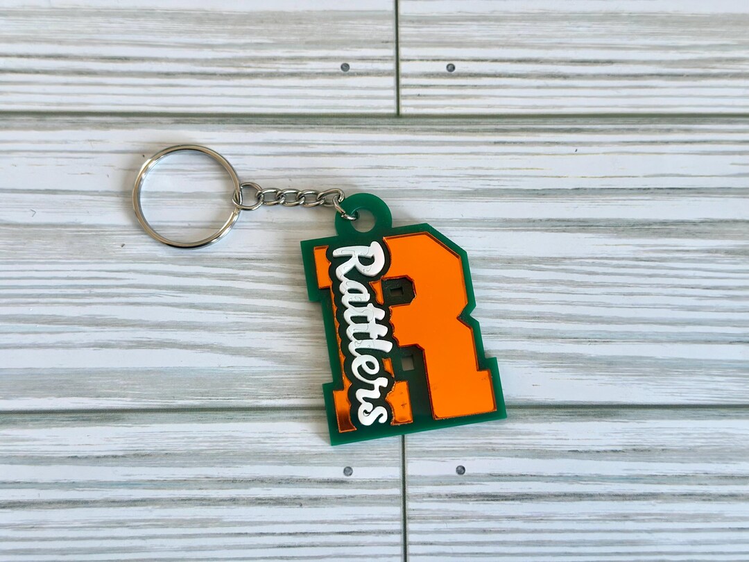 Famu Keychain FAMU Rattlers Mirrored Acrylic Keychain - Etsy