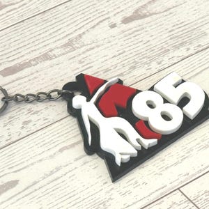 Custom Delta Sigma Theta Line Number Keychain