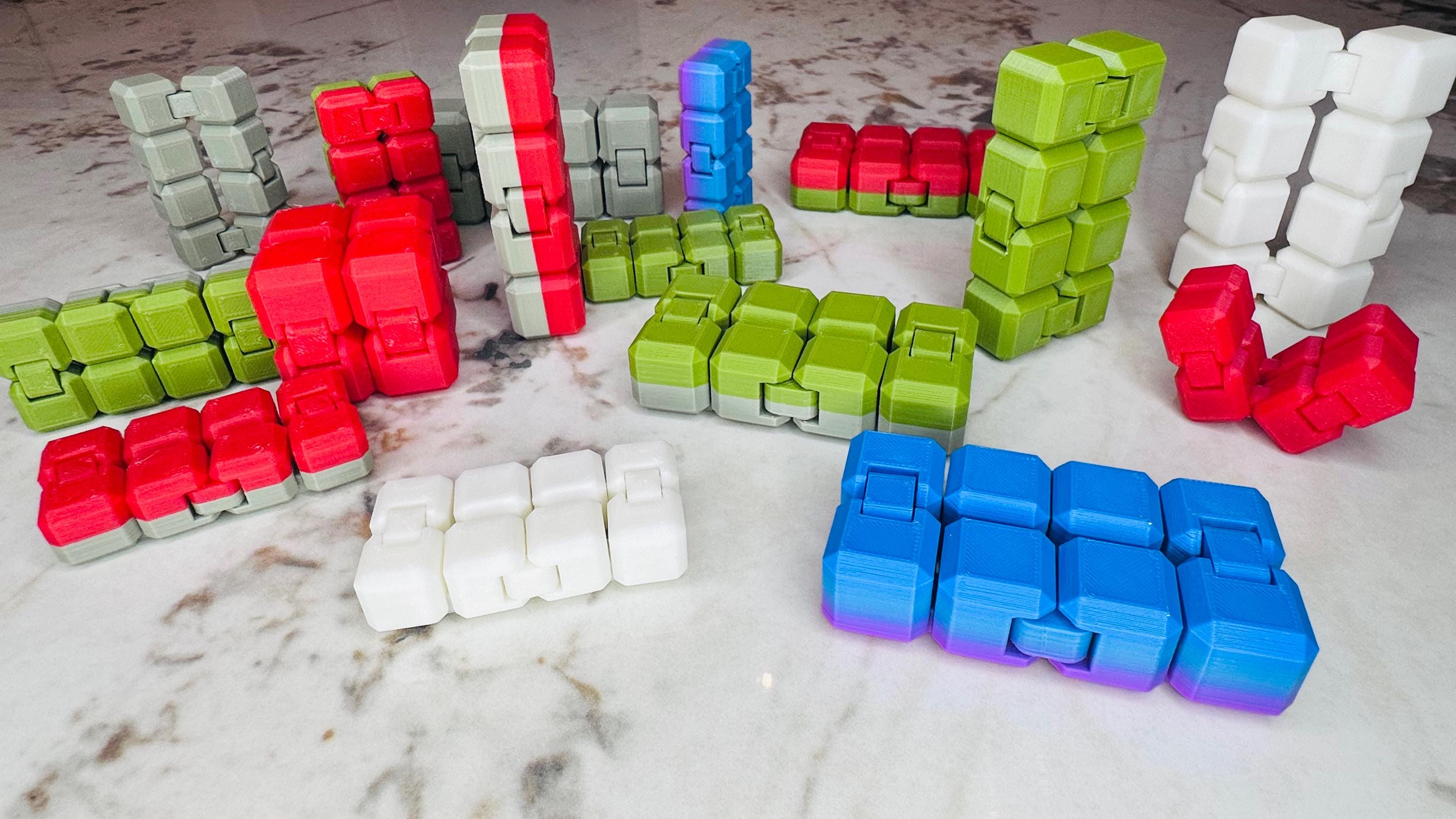 3D Printed Infinity Cube Fidget Toy, Stress Relief Gift - Etsy