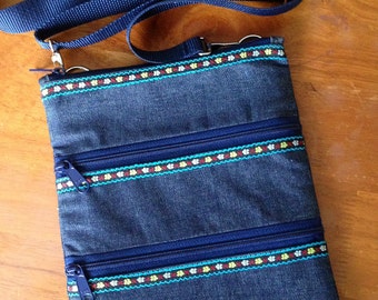 How to Make a Triple Zip Cross-body Bag PDF - Digital File DIRECT DOWNLOAD