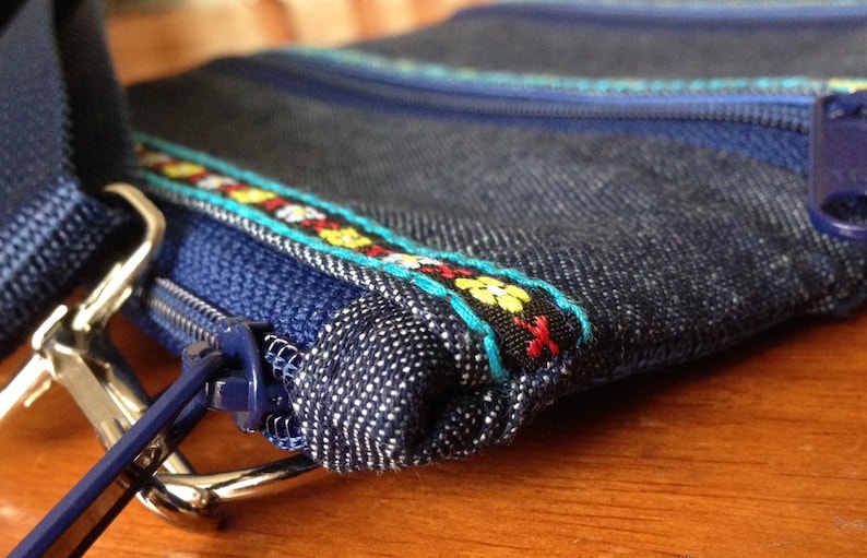 How to Make a Triple Zip Crossbody Bag PDF Digital File