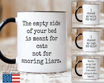 Personalized Cat Mug - Savage Relationship Gift - Funny Coffee Cup for Pet Lovers and Ex-Haters