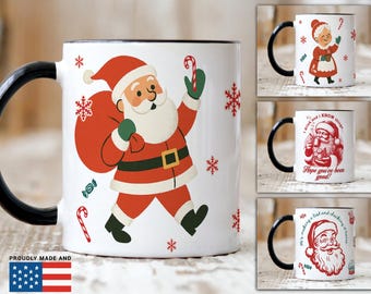 Retro Santa Papa Claus Christmas Gift for Cookie Lovers and Dads Papas