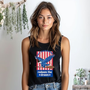 Hex Faschismus, Redem the Dream, Cory Booker Filibuster, Damen Racerback Tank, Witchy T-Shirt, Witchcraft Kleidung, Pagan PROVEST