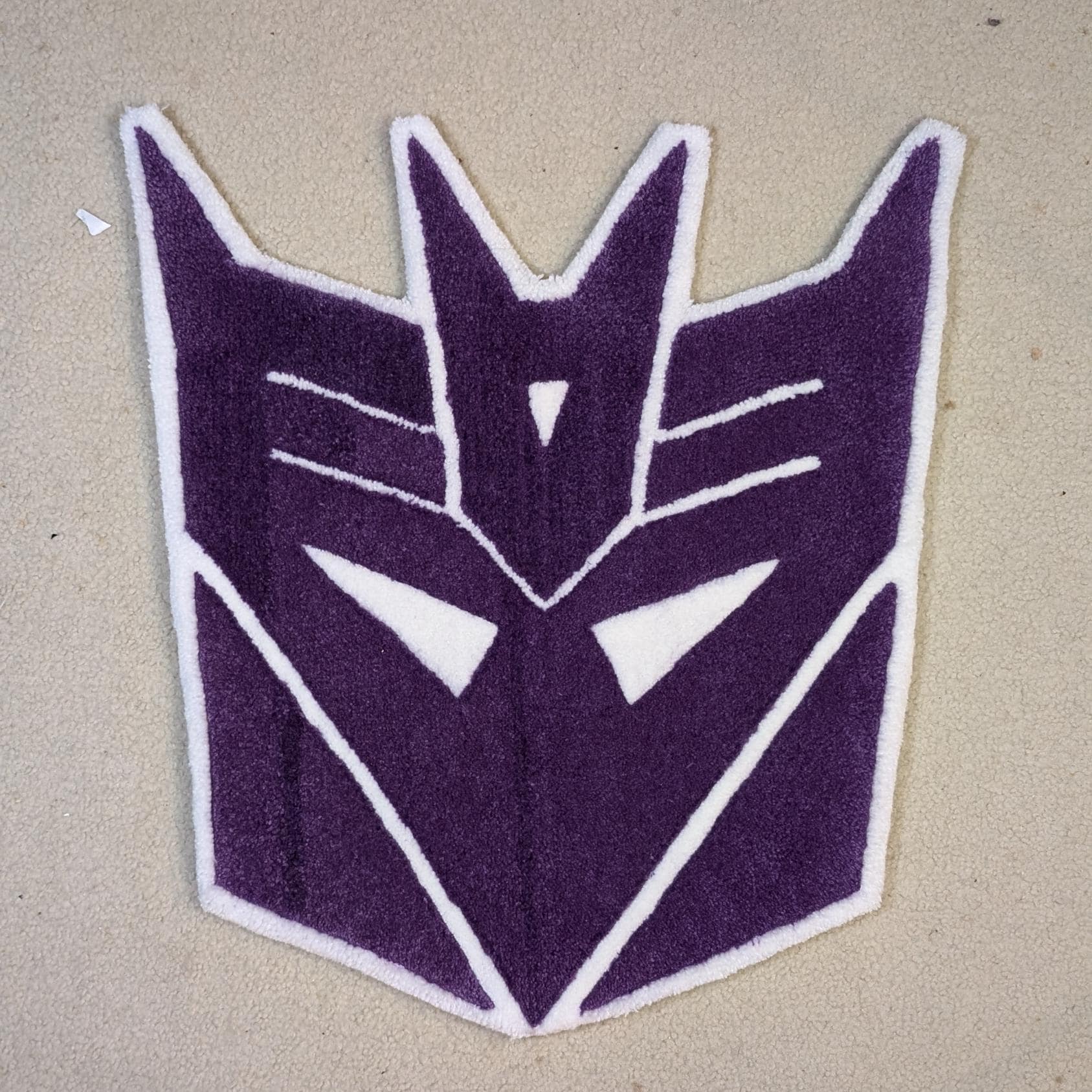 Transformers Decepticon Logo | Tufted Rug | Handmade | Custom Rug ...