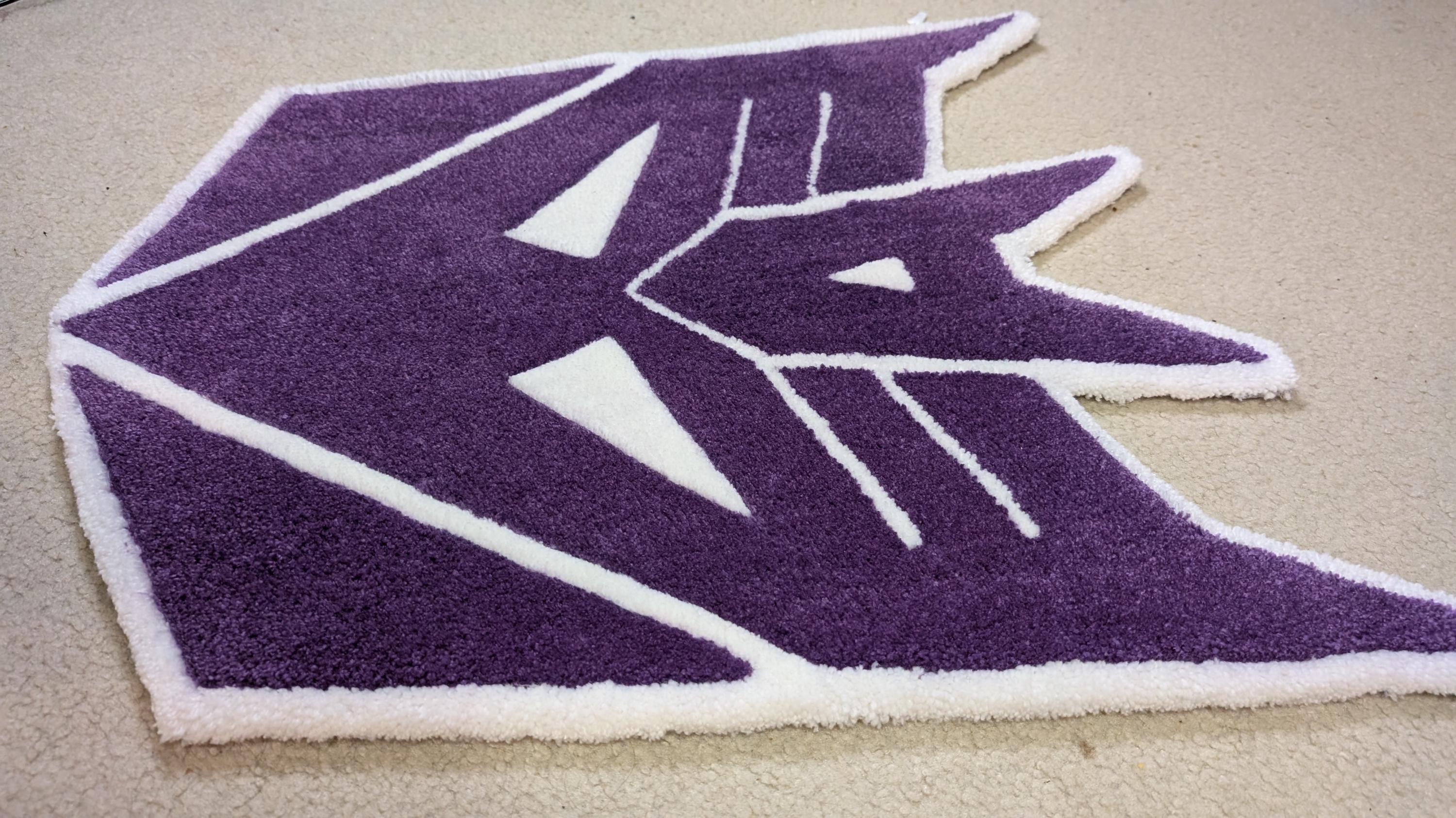 Decpitcon Rug Transformers Decepticon Logo | Tufted Rug | Handmade | Custom Rug ...
