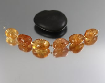 Imperial Topaz Nugget Beads - Set of 6 - Imperial Topaz Beads - 14 to 19mm