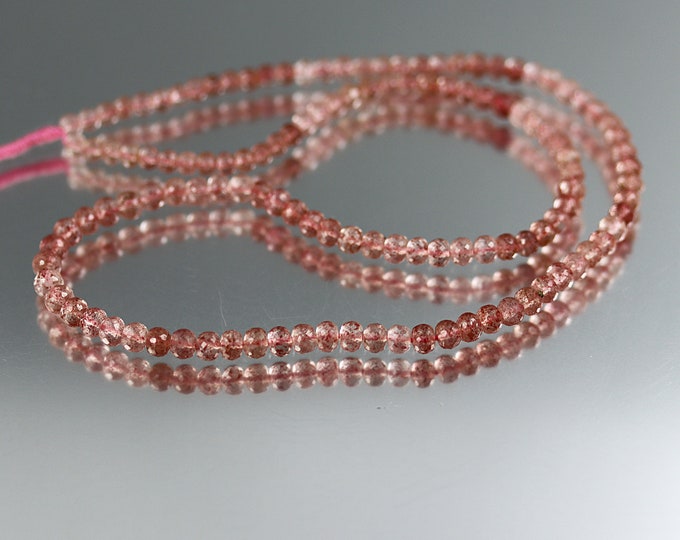 Strawberry Quartz Small Rosolio Boules Bangle