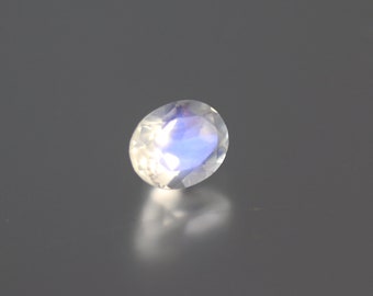 Rainbow Moonstone Gem - 8 x 6mm - Rainbow Moonstone - Single