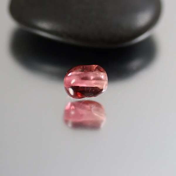 Old Stock Multi Tourmaline Smooth Nugget Bead - Single - Superb Tourmaline Nugget Bead - 10 x 7mm