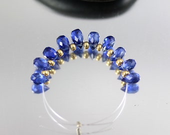 Kyanite Briolette Beads - Set of 10 - Kyanite Beads - 6mm