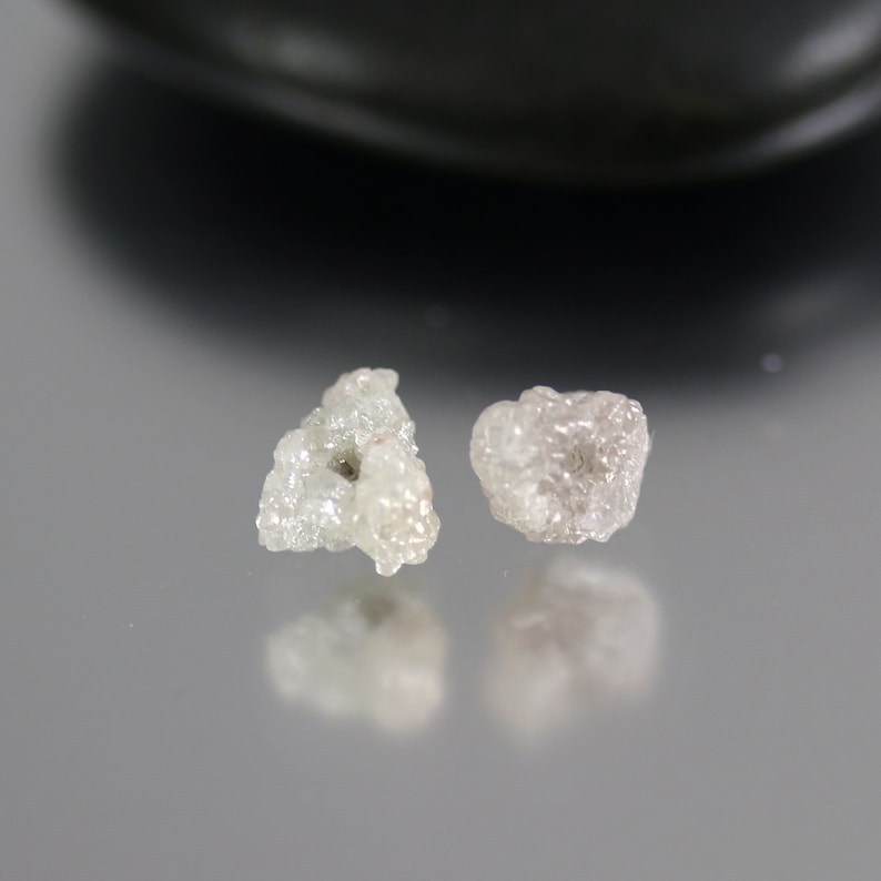 Rough Diamond Rough Diamond Beads 6mm Bead Pair Big Hole