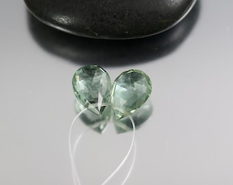 7.Pieces Superb Quality Natural Green Amethyst Smooth Flower Carving Pear Shape Beads 11X14MM To 13X20MM Approx On Wholesaler Price GC-04