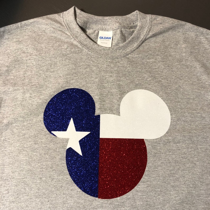 Texas Mickey or Minnie Head Shirt Etsy