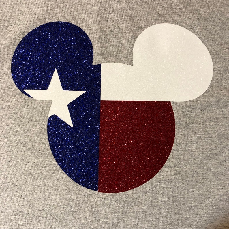 Texas Mickey or Minnie Head Shirt Etsy