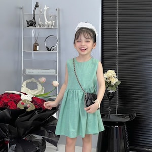 Mimi PDF Girls Dress Sewing Pattern, Girls Summer Dress Pattern, Easy Girl Dress Pattern, DIY kids Dress, Kids Dress With Lining Pattern