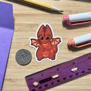 Dragon With a Heart | Vinyl Sticker