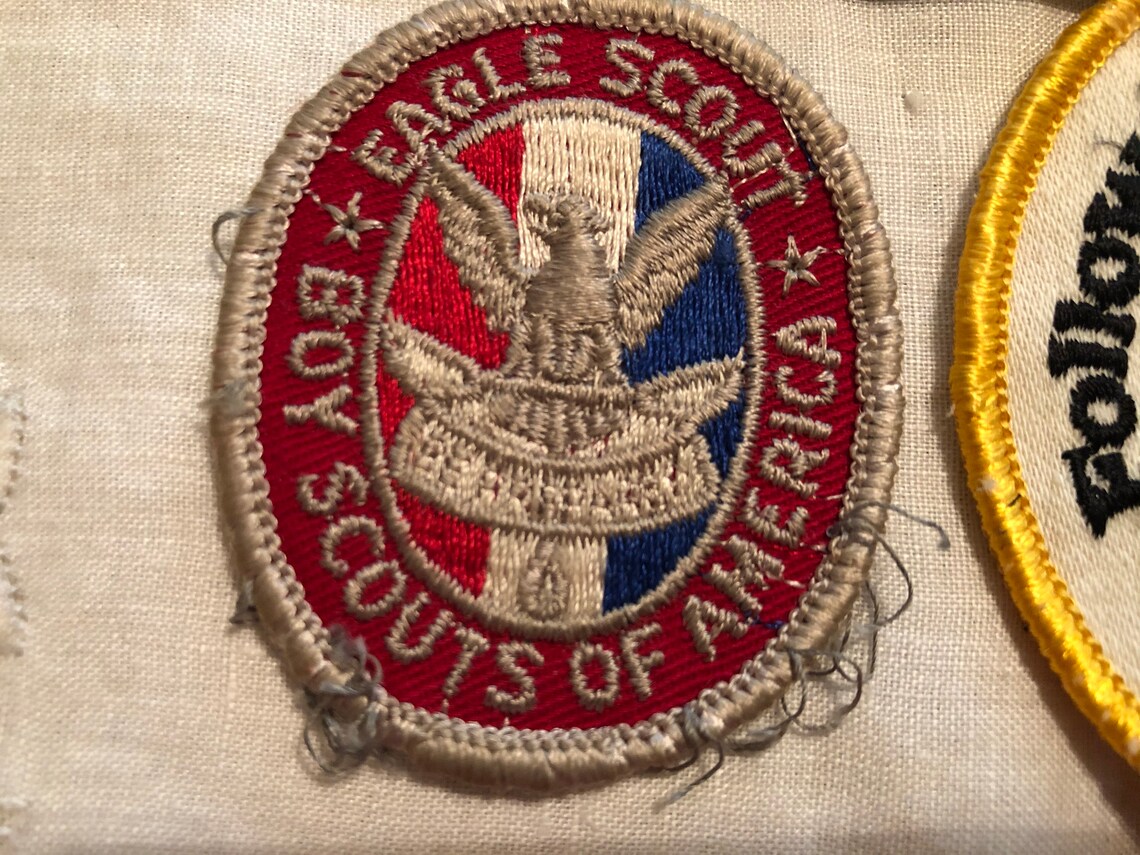 Lot 3 Vintage BSA Patches Old Eagle Scout Oval Large Round Etsy