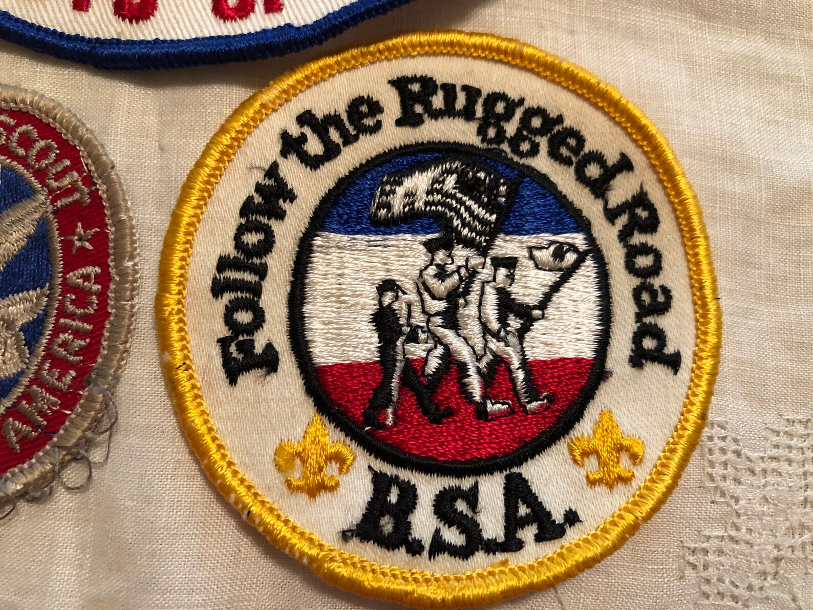 Lot 3 Vintage BSA Patches Old Eagle Scout Oval Large Round Etsy