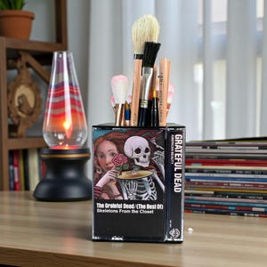Grateful Dead vintage Cassette à ruban adhésif Organisateur de bureau Stylo Porte-crayon Cadeau Deadhead