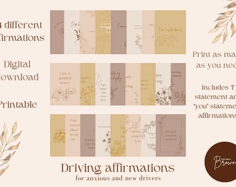 Driving Affirmation Cards
