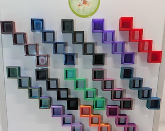 Jumping spider stairs, ladder, staircase, hide. 3D printed enclosure decor. Magnetic
