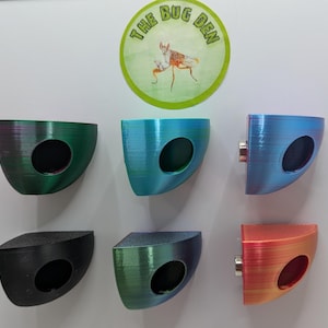 Jumping spider corner hide. Spider home. Spider bed.  3D printed enclosure decor. Magnetic