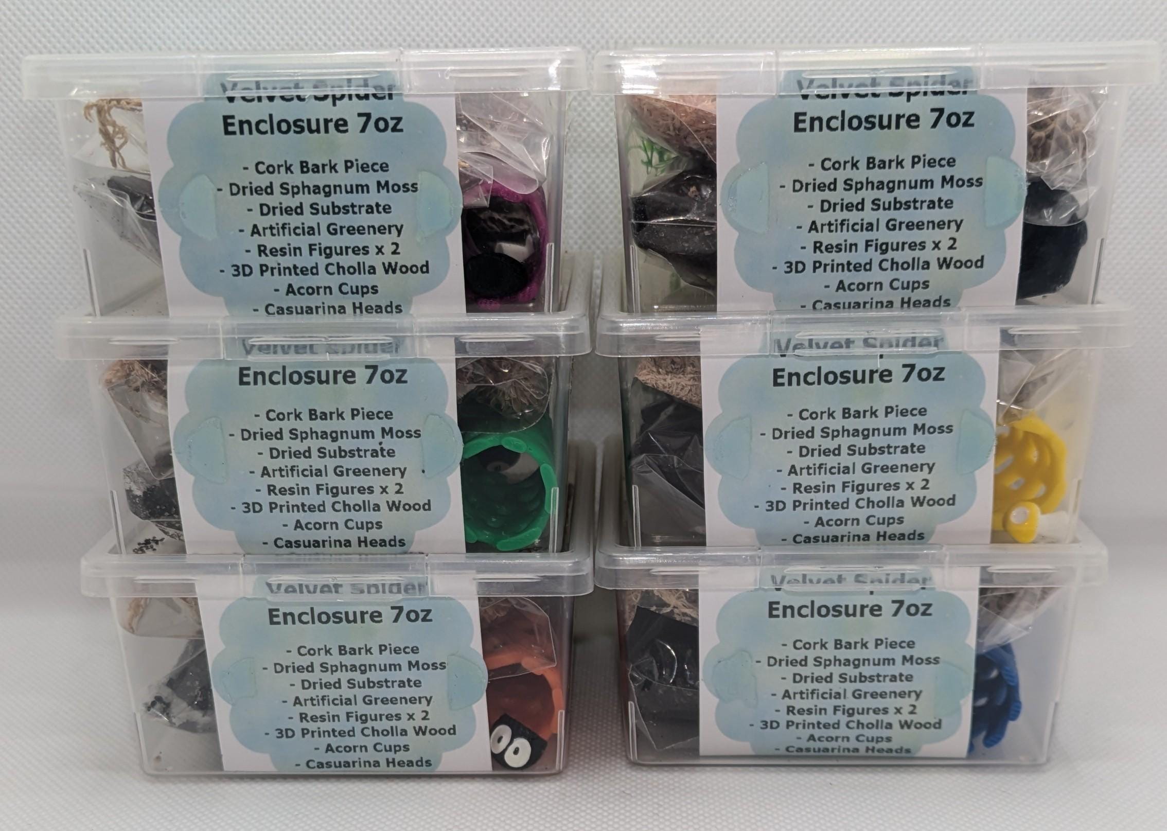 Velvet Spider Full Setup Kit 7oz. Substrate, Moss, Cork Bark
