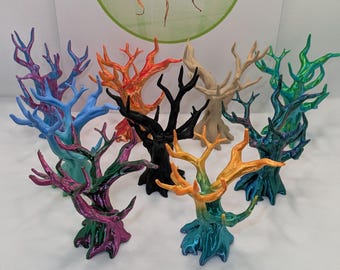 Spooky dead tree. Jumping spider, mantis or isopod, invert accessory. 3D printed enclosure decor. 10cm