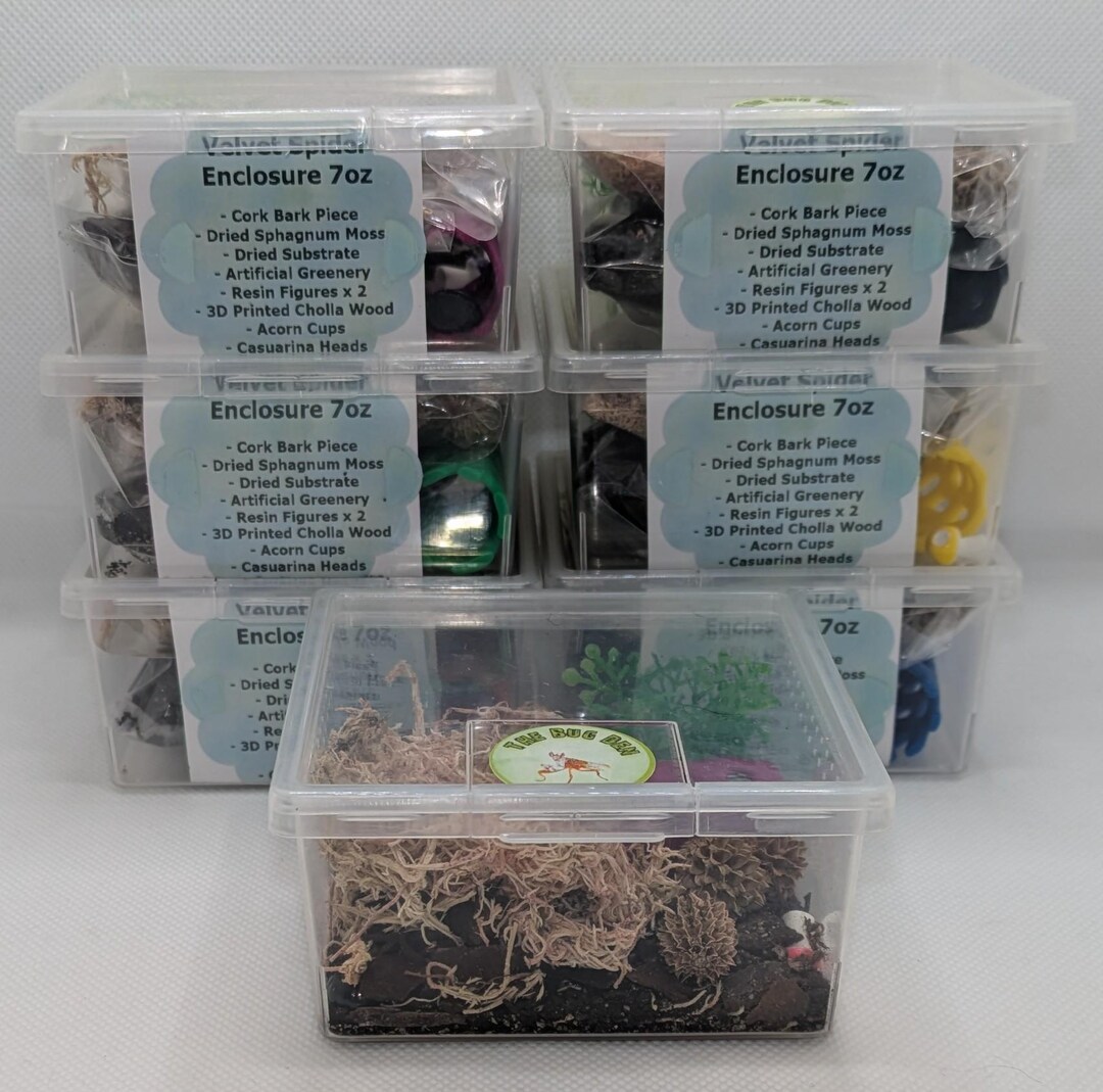 Velvet Spider Full Setup Kit 7oz. Substrate, Moss, Cork Bark
