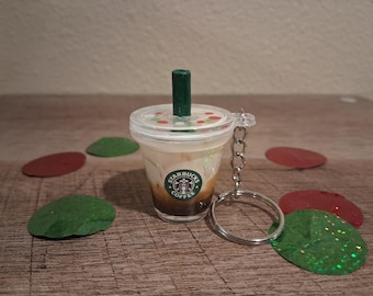 Llavero de galleta de azúcar y café con leche :)