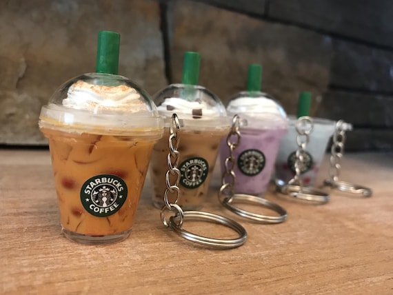 Seasonal Starbucks Drink Keychain Set: Pumpkin Spice, Peppermint