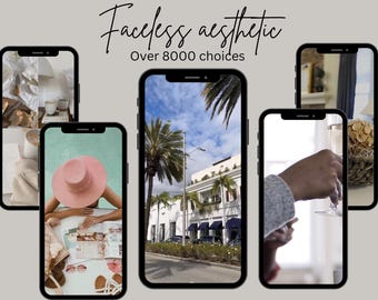 8000+ gezichtsloze esthetische content