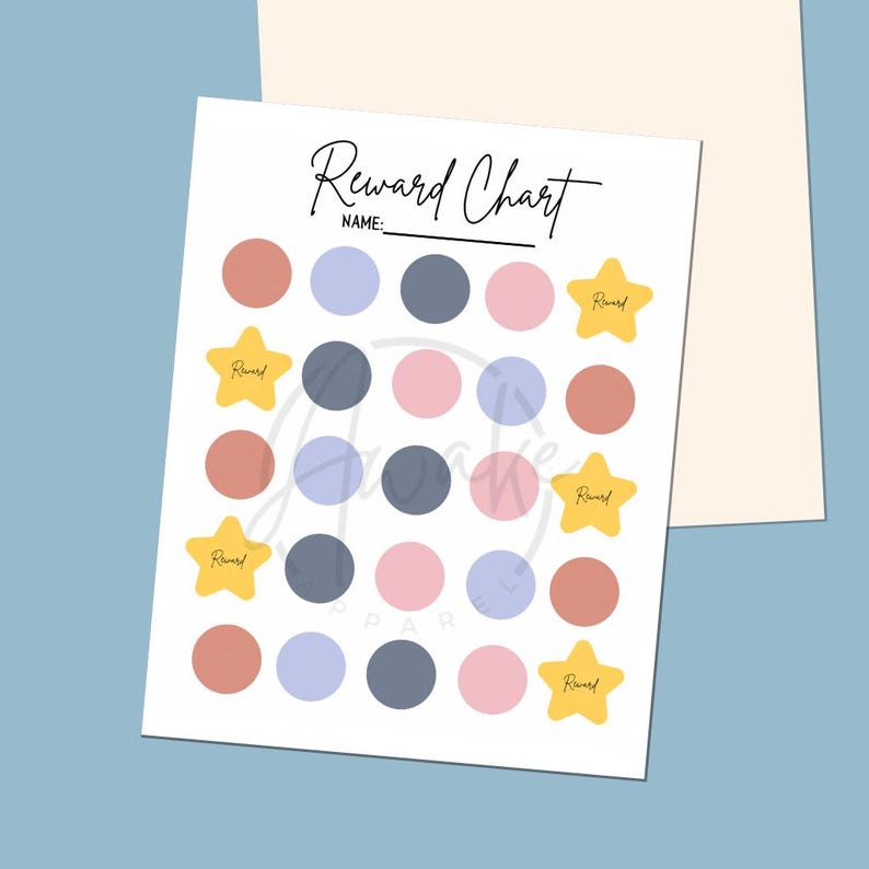 Reward Chart Color Reward Chart | Toddler Reward Chart | Reward Chart Printable | Kids ...