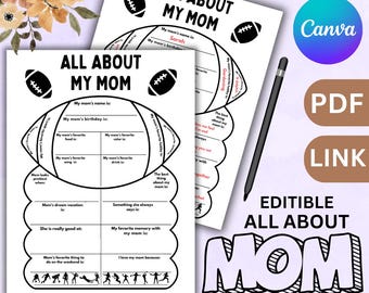 Mother's Day Questionnaire: All About My Mom Printable (PDF)