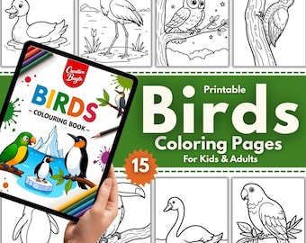 Bird Coloring Pages: 15 Realistic Line Art Sheets (PDF Download)