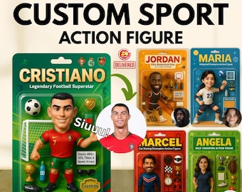 Personalized Action Figure Portrait: Custom Toy Art Gift (Digital Download)