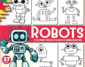 27 Robots Coloring Pages: Bold & Easy Activity Sheets (PDF Download)
