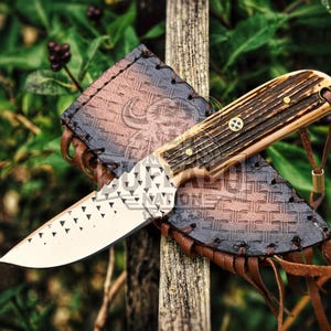 Rasp Steel Cowboy Bull Cutter Knife, Hunting Knife, Outdoor Gift for Men, Damascus Bowie Knife, Viking handmade Knife, Gift For Him
