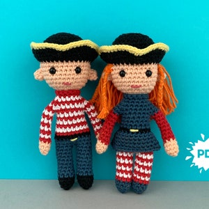 Connie and Cuthbert pirate crochet pattern