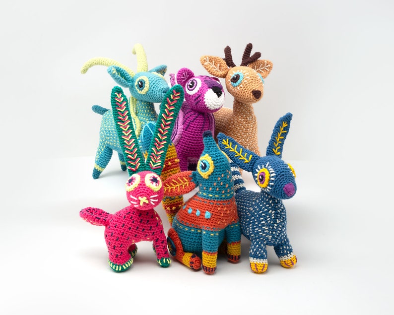 Alebrije amigurumi crochet pattern bundle US terms bild 1