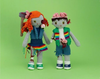 Zombies amigurumi crochet pattern